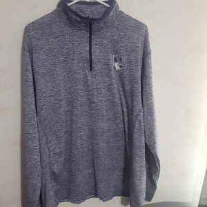 Colosseum Men's Northwestern 1/4 Zip LS Shirt in Size L